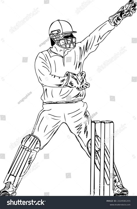 imagens de cricket field drawing imagens fotos stock  vetores