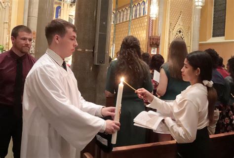 The Catholic Post Joy As More Than 300 People Come ‘home’ At Easter Vigil — Including 12 At