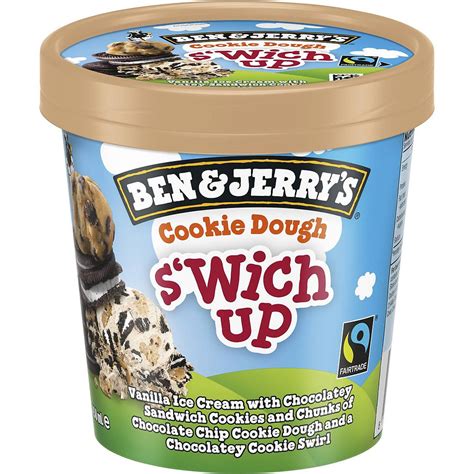 Ben And Jerrys Cookie Dough Swich Up Tub 458ml Zula Getz