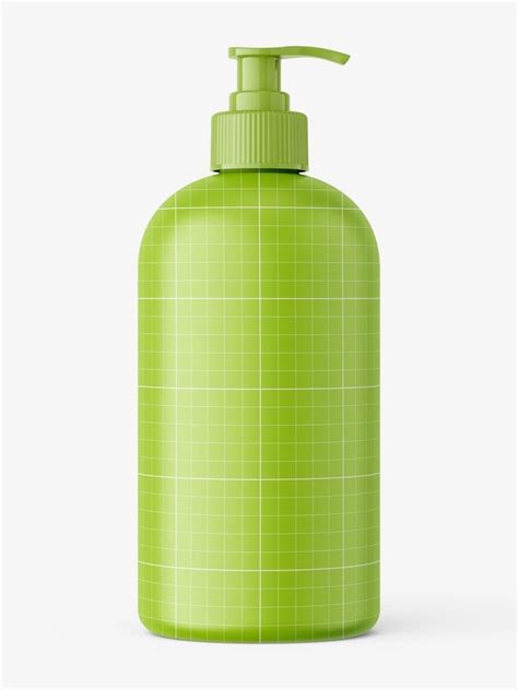 Cosmetic Bottle With Pump Mockup Matt Smarty Mockups