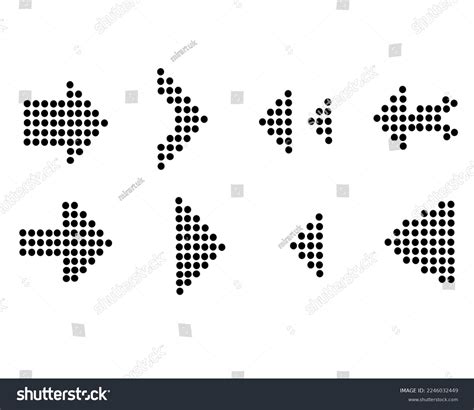 Set Arrow Icon Collection Different Arrows Stock Vector Royalty Free