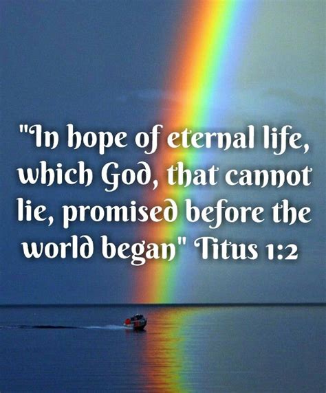 Titus 12 Kjv In Hope Of Eternal Life Which God That Cannot Lie