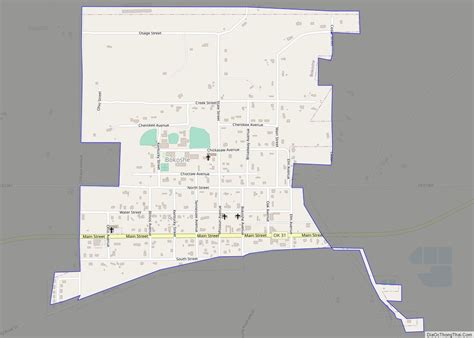 Map of Bokoshe town