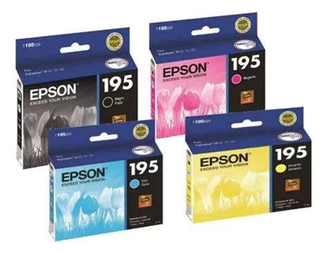 Pack 4 Tintas Epson 196 Originales Fecha Venc 2022 Cuotas Sin