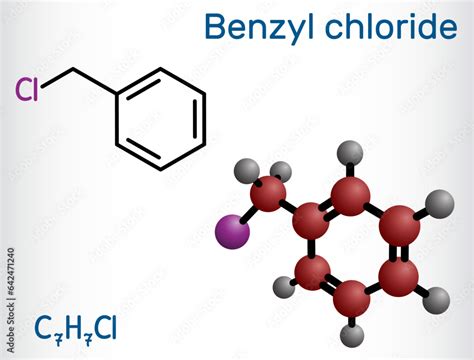 Benzyl Chloride Alpha Chlorotoluene Molecule Is Used In Manufacture