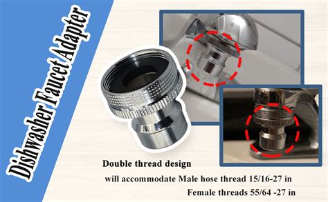 Pcs E Dishwasher Faucet Thread Adapter Male Or