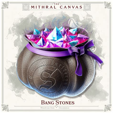 Oc Art Bang Stones Wondrous Item The Mithral Canvas 5e R