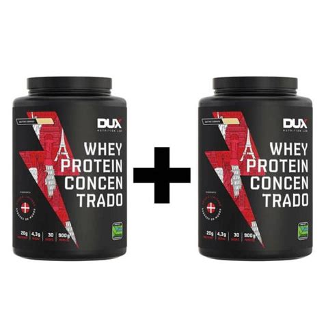 Combo 2un WHEY DUX CONCENTRADO SABORES DO MUNDO 900g Dux Nutrition