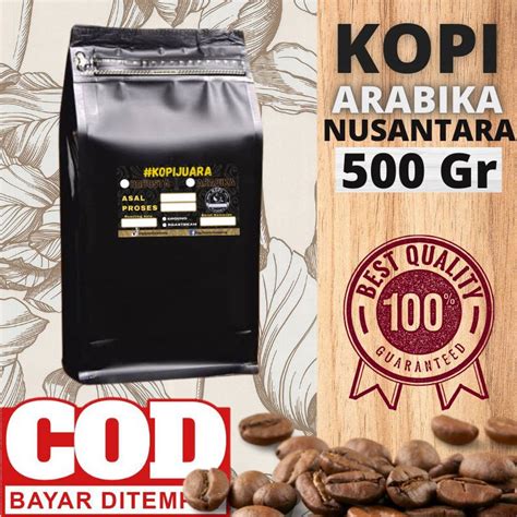 Jual Kopi Arabica Nusantara 500gr Arabika Gayo Arabika Toraja Arabika