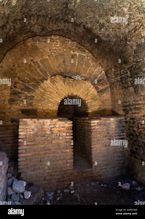 Brick Oven In The Great Baths In The Roman Ruins North Africa Djemila