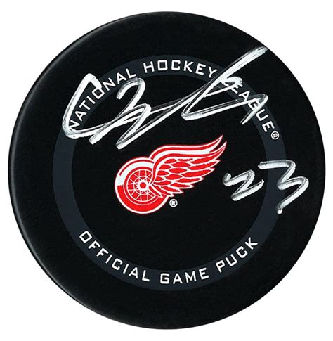 Lucas Raymond Autographed Detroit Red Wings Official Puck | CoJo Sport Collectables Inc ...