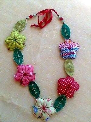 Fabric necklace jewellery