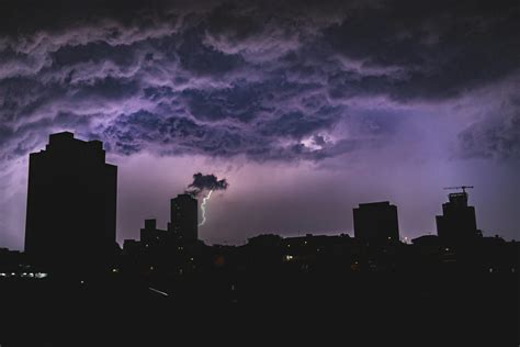 Lightning Jolt During Night Time · Free Stock Photo