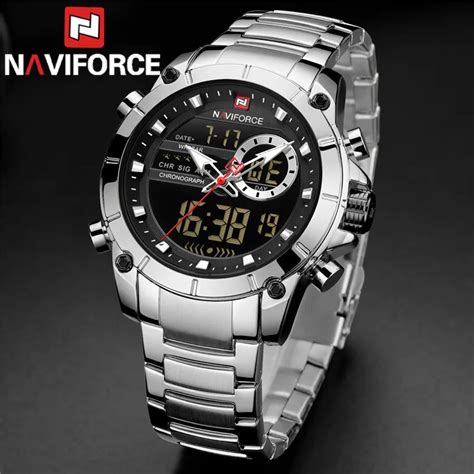 Naviforce Marca Superior Rel Gio De Luxo Dos Homens Prova Dwaterproof