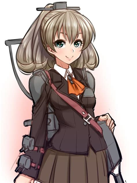 애니메이션 애니메이션 소녀들 Kantai Collection Kumano Kancolle 포니테일 갈색 머리의