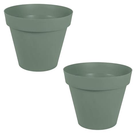 Lot de 2 pots de fleur Ø 1m TOSCANE 356L Pots XXL EDA