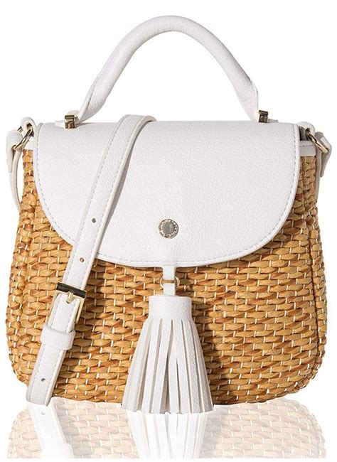 The Lovely Tote Co Straw Handbag For Women Woven Bag Summer Beach Bag