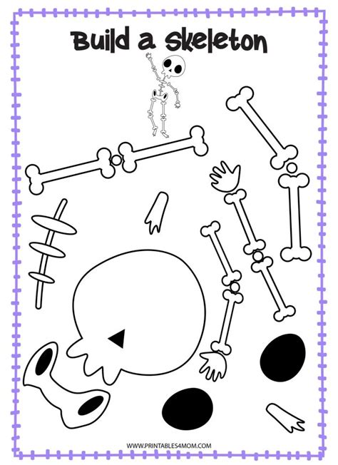 9 Printable Skeleton Crafts Printables 4 Mom