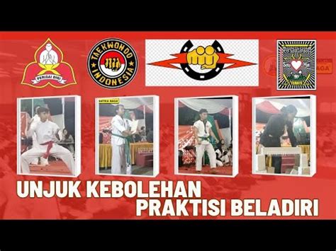 Demonstrasi Praktisi Beladiri Perisai Diri PSHT Taekwondo