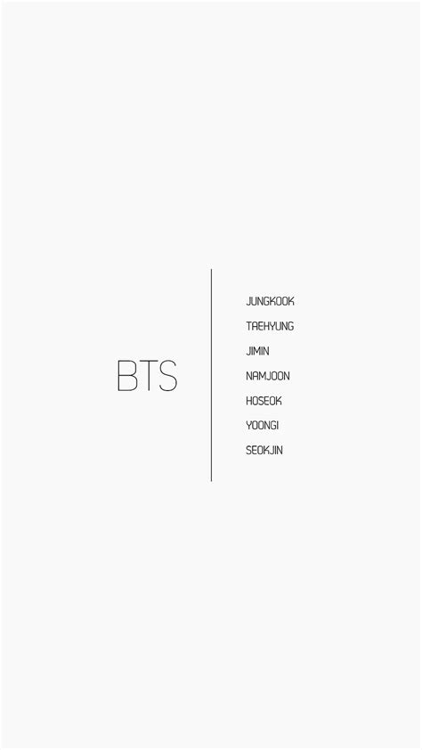 Bts Minimalist HD Phone Wallpaper Pxfuel