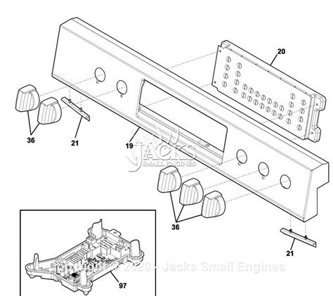 Frigidaire FGGH3047VFA Parts Diagram For Backguard