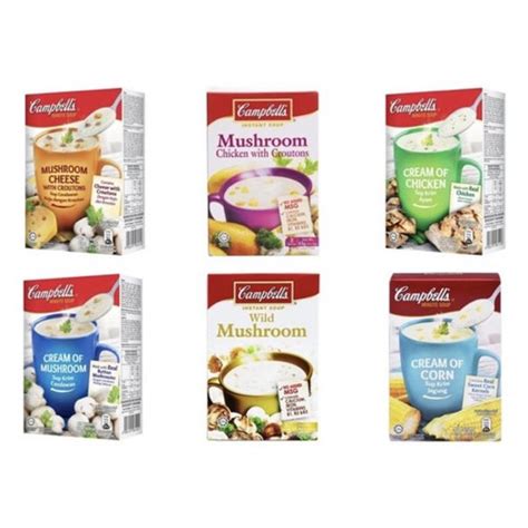 Jual Campbells Campbell’s Instant Soup Cream Mushroom Cream Chicken Mushroom Cheese