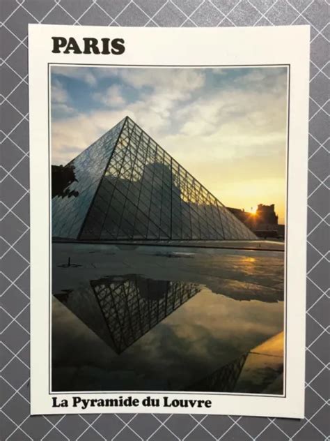 La Pyramide Du Louvre Paris Postcard New Eur Picclick Fr