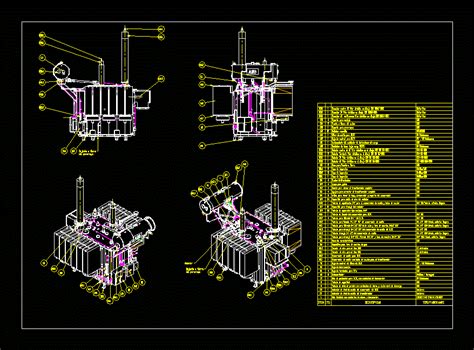 Transformador De Energia No Autocad Biblioteca Cad