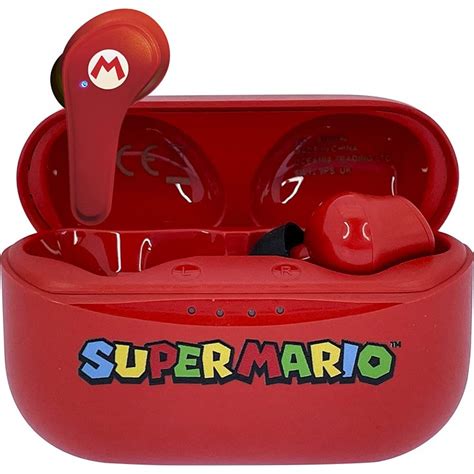 Earpods Nintendo Super Mario Red Tws Wireless Pressstartpt