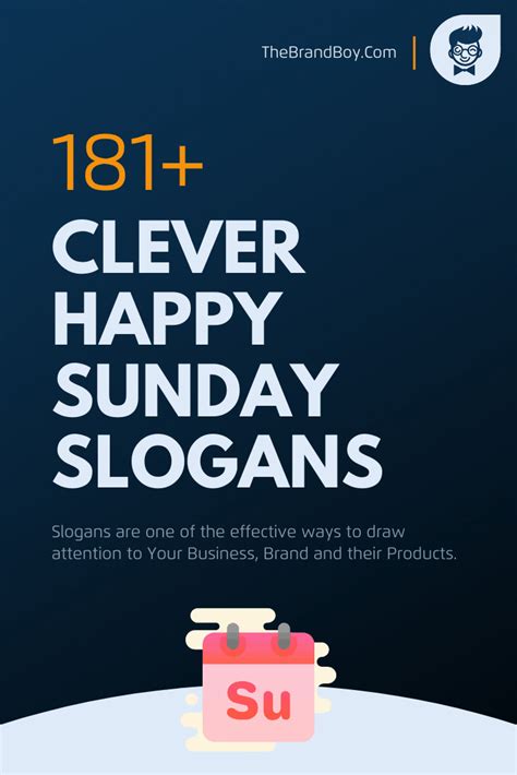 871 Clever Sunday Slogans And Taglines Generator Guide