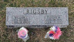 William Lonzo Rigsby M Morial Find A Grave