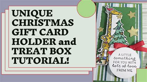 Learn How To Make A Cute And Easy Christmas Gift Card Treat Box Two In