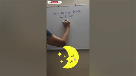 How to say MOON in French - Learn French - Onward Academy | #fyp # ...