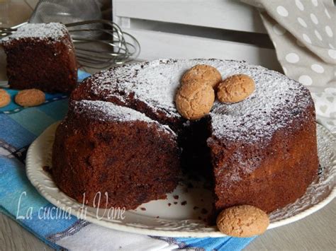 TORTA AMARETTI E CIOCCOLATO Ricetta Dolce Con Impasto Senza Burro