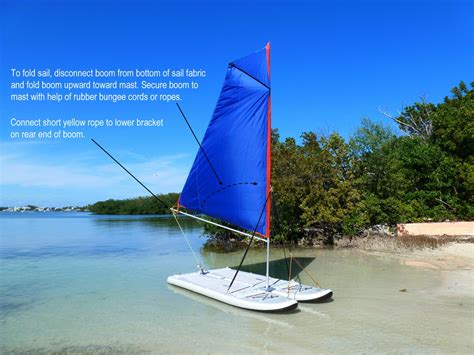 Portable Foldable Travel Sail Kit For Diy Sailing Project