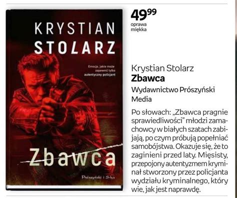 Wszystkie Promocje Na Zbawca Krystian Stolarz Wyszukuj I Przegl Daj