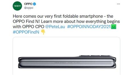 Oppo Find N Smartphone Lipat Pertama Oppo Bakal Diluncurkan 15