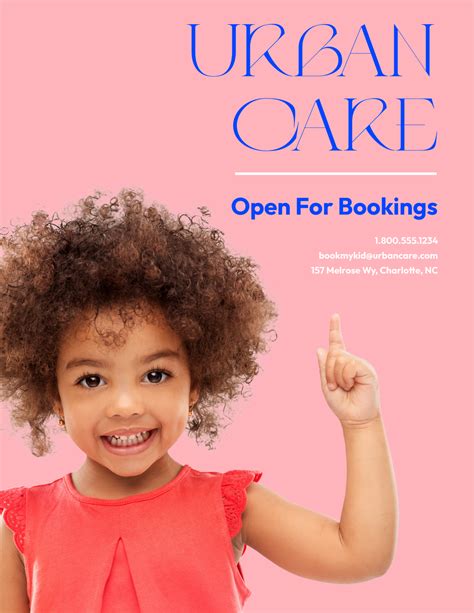 Flyer Daycare 01 Customizable Flyer Template Shutterstock