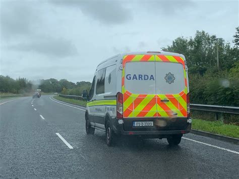 Irish Police Car Garda Custody Van M18 Southbound A Photo On