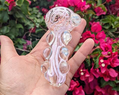 Pink Glass Pipe Glass Pipes Pipe Pipes Etsy