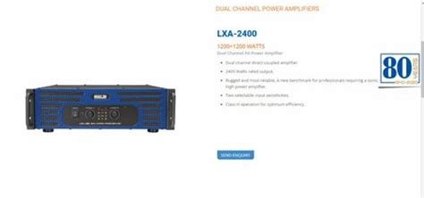 Ahuja Lxa Dual Channel Power Amplifiers At Rs Ahuja Pa