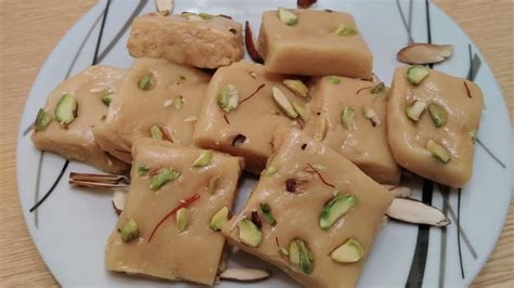 Easy Mins Sweet Recipe For Diwali Milk Powder Burfi Easy Burfi