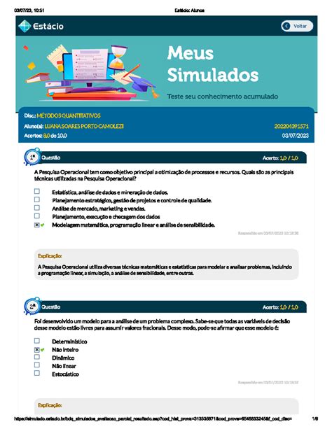 Estacio de sa métodos quantitativos 2024 10 51 Estácio Alunos