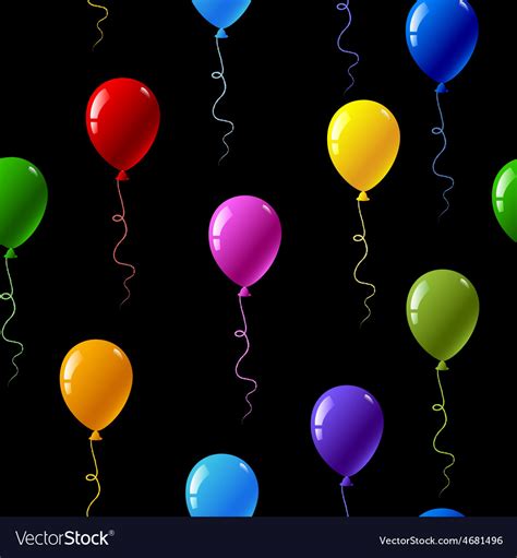 Colourful Balloons Royalty Free Vector Image Vectorstock