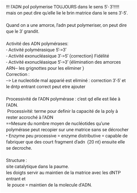 Obm Jf Partie Du Cours De Jf Obm Concernant Adn Pol Outils Et