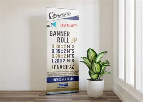 Banner Con Roll Up Imprenta Omega Industrias Gr Ficas