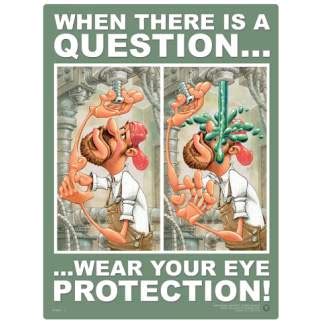 Wear Your Eye Protection Safety Poster National Safety Compliance