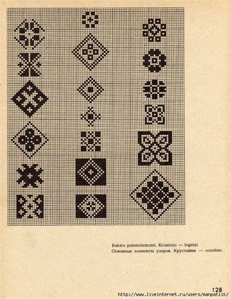 Latviešu tautiskie dūraiņu raksti - (Латышские народные орнаменты ...