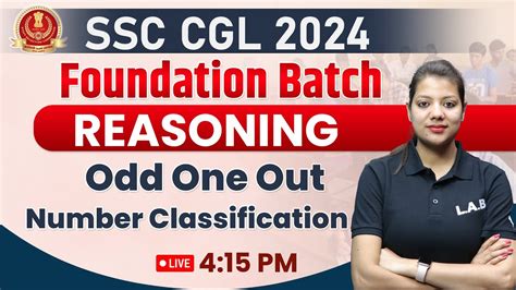 SSC CGL 2024 Odd One Out Number Classification SSC CGL Reasoning