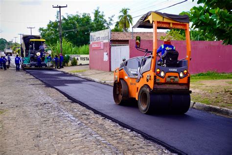 Cocal de Telha inica trabalho de pavimentação asfáltica na zona urbana